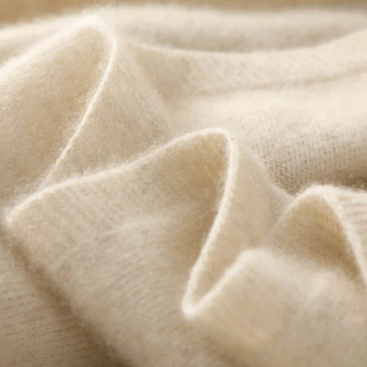 Wool Hoodie with V-Neck for Women