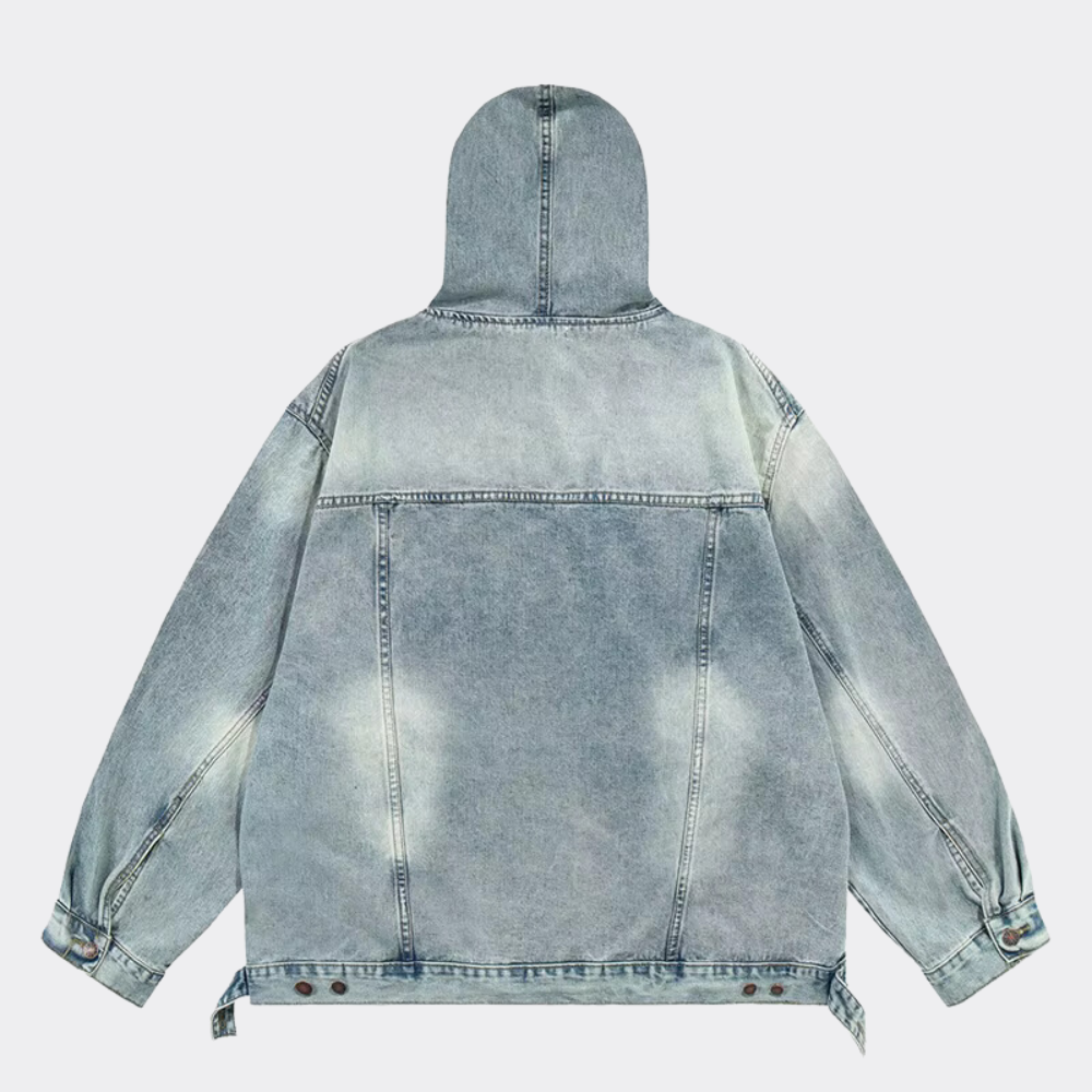 Women's Hooded Denim Shirt