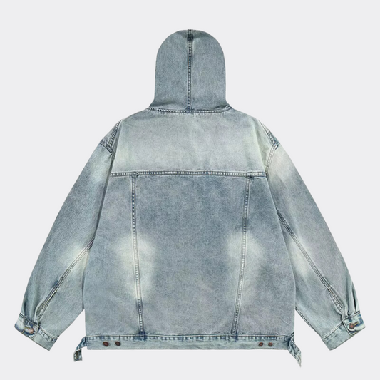 Women's Hooded Denim Shirt