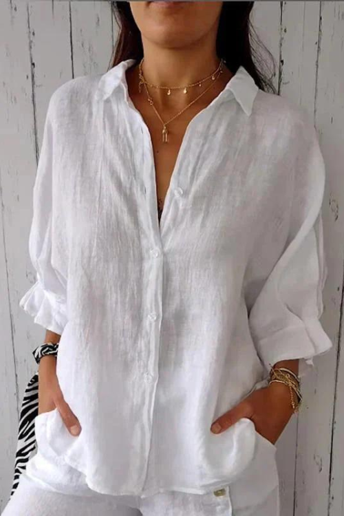Linen and Cotton Shirt for Women