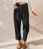 High Waist Corduroy Carrot Cut Pants for Women