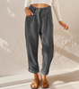 High Waist Corduroy Carrot Cut Pants for Women