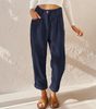 High Waist Corduroy Carrot Cut Pants for Women