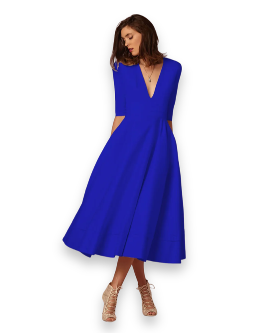 Comfortable Fabric Midi Dress for Women
