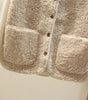 Sherpa Fleece Sleeveless Vest with Sheepskin Effect for Women