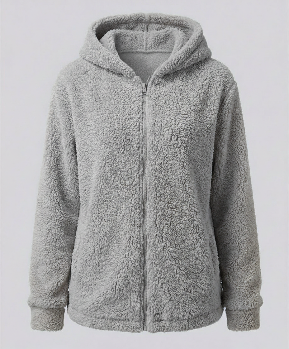 Women's Teddy Fleece Hoodie Jacket