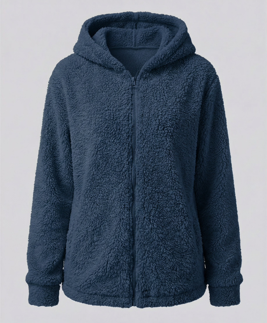 Women's Teddy Fleece Hoodie Jacket