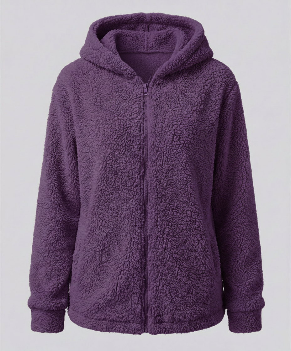 Women's Teddy Fleece Hoodie Jacket