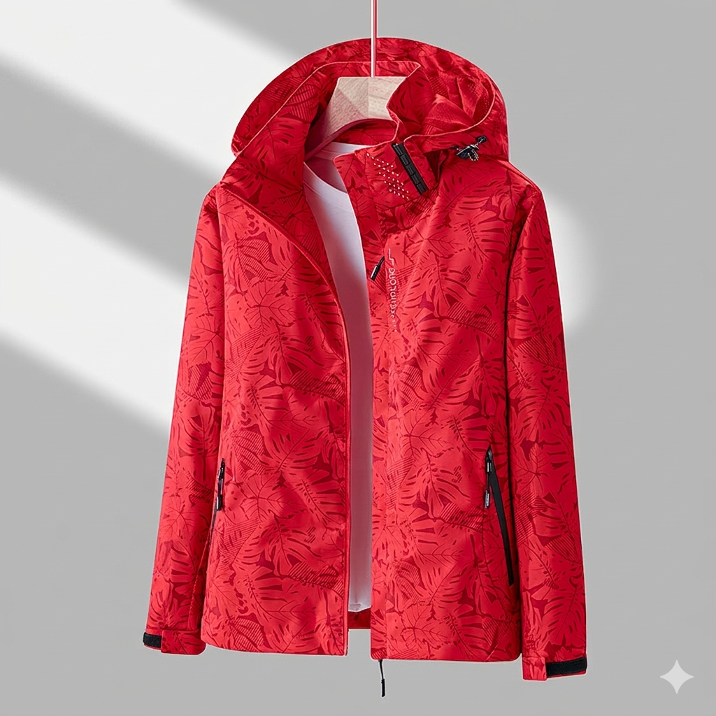 Women's Waterproof Windbreaker Jacket with Hood