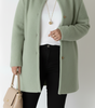 Long Oversized Knit Cardigan with Round Neck for Women