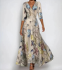 Printed long dress for women