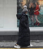 Long Padded Jacket with Hood for Women