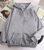 Zipped Hooded Sweatshirt for Women