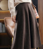 Pleated Skirt in Pure Wool for Women