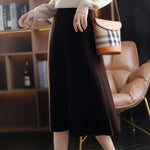 Pleated Skirt in Pure Wool for Women