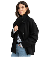 Women's Winter Short Jacket with Stand-Up Collar