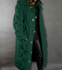 Long Hooded Vest in Chunky Knit for Women