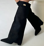 Women's Block Heel Knee-High Suede Boots