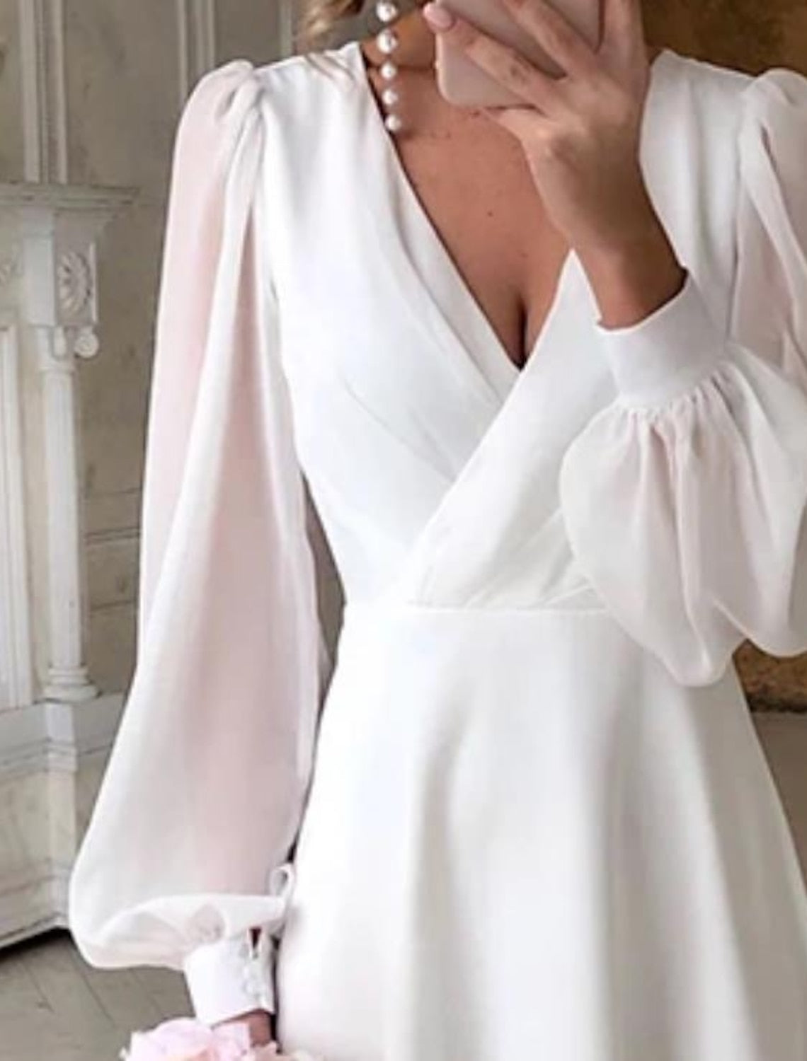 Flared Long-Sleeve Dress for Women | Perfect for Outings