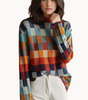 Women's Patchwork Turtleneck Sweater