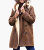 Long Hooded Coat with Synthetic Lining for Women