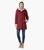 Plus Size Coat for Women with Pockets and Buckle Closure