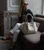 Oversized Luxury Handbag with Golden Closure for Women