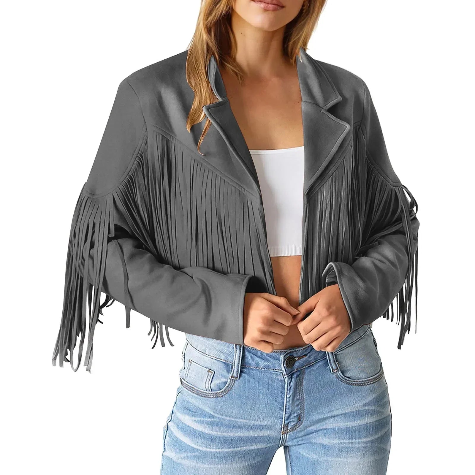Swedish Jacket with Fringes for Women