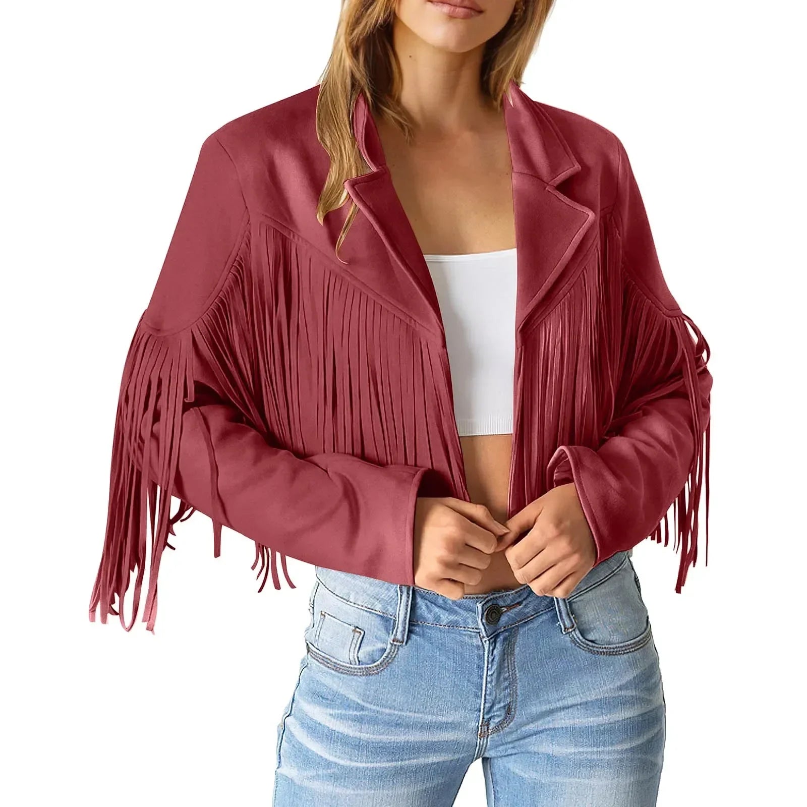 Swedish Jacket with Fringes for Women
