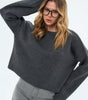 Oversized Ribbed High Neck Sweater for Women