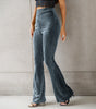 High-Waisted Corduroy Flared Pants for Women