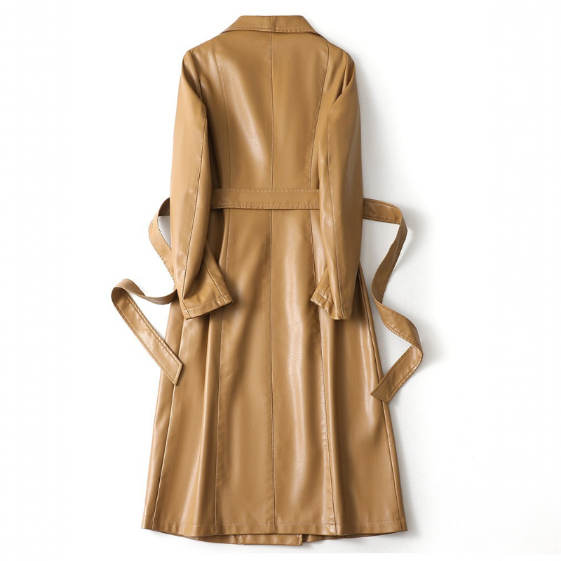 Leather Trench Coat for Women