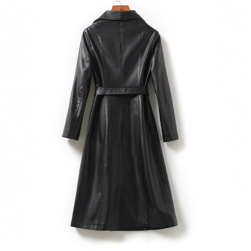 Leather Trench Coat for Women