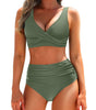 High-Waisted Bikini with Fitted Top for Women