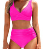 High-Waisted Bikini with Fitted Top for Women