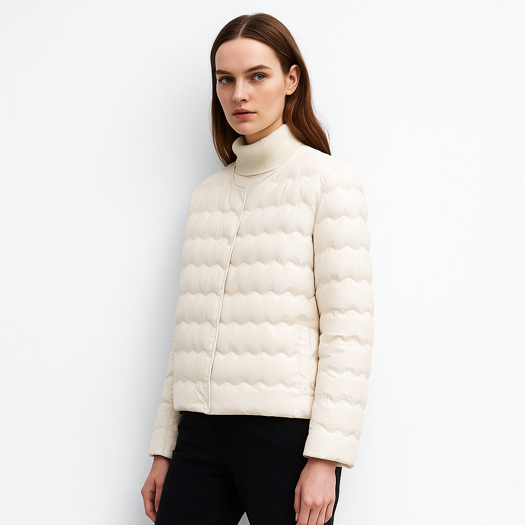 Short Quilted Down Jacket for Women