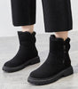 Winter Lined Suede Ankle Boots for Women