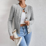 Warm Cable Knit Cardigan for Women