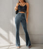 High-Waisted Corduroy Flared Pants for Women