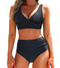 High-Waisted Bikini with Fitted Top for Women