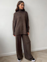 Turtleneck sweater set with pants for women