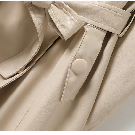 Leather Trench Coat for Women