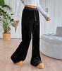 Wide-Leg Corduroy Pants with Elastic Waist for Women
