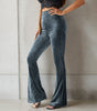 High-Waisted Corduroy Flared Pants for Women