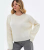 Oversized Ribbed High Neck Sweater for Women