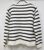 Striped Knitted Cardigan in Tweed Style for Women