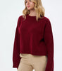 Oversized Ribbed High Neck Sweater for Women