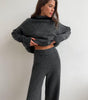 Turtleneck sweater set with pants for women