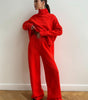 Turtleneck sweater set with pants for women