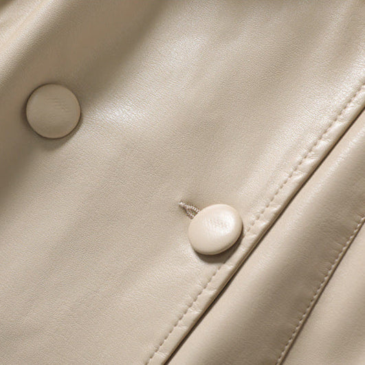 Leather Trench Coat for Women